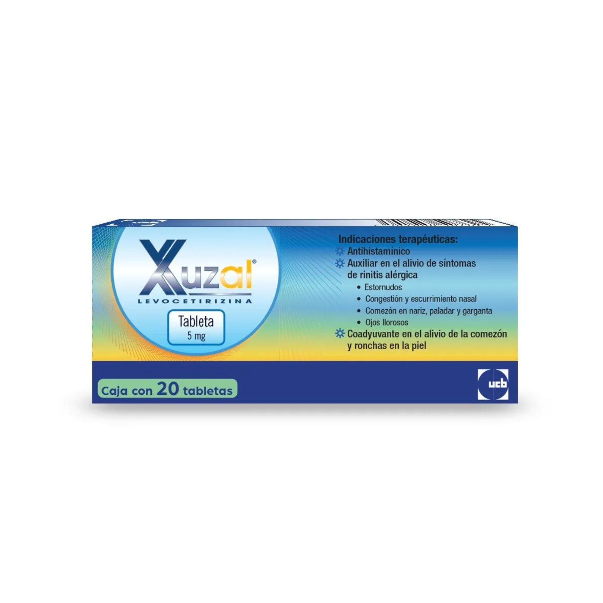XUZAL 5M (LEVOCETIRIZINA) C/20 TABL