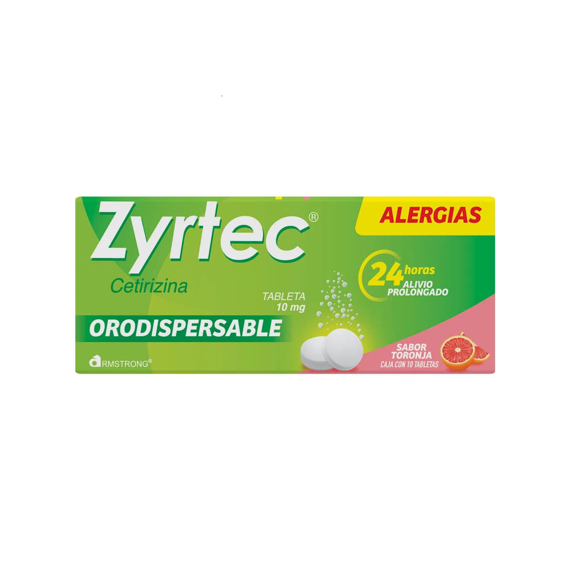 ZYRTEC 10 MG ORODISPERSABLE C/10 TAB