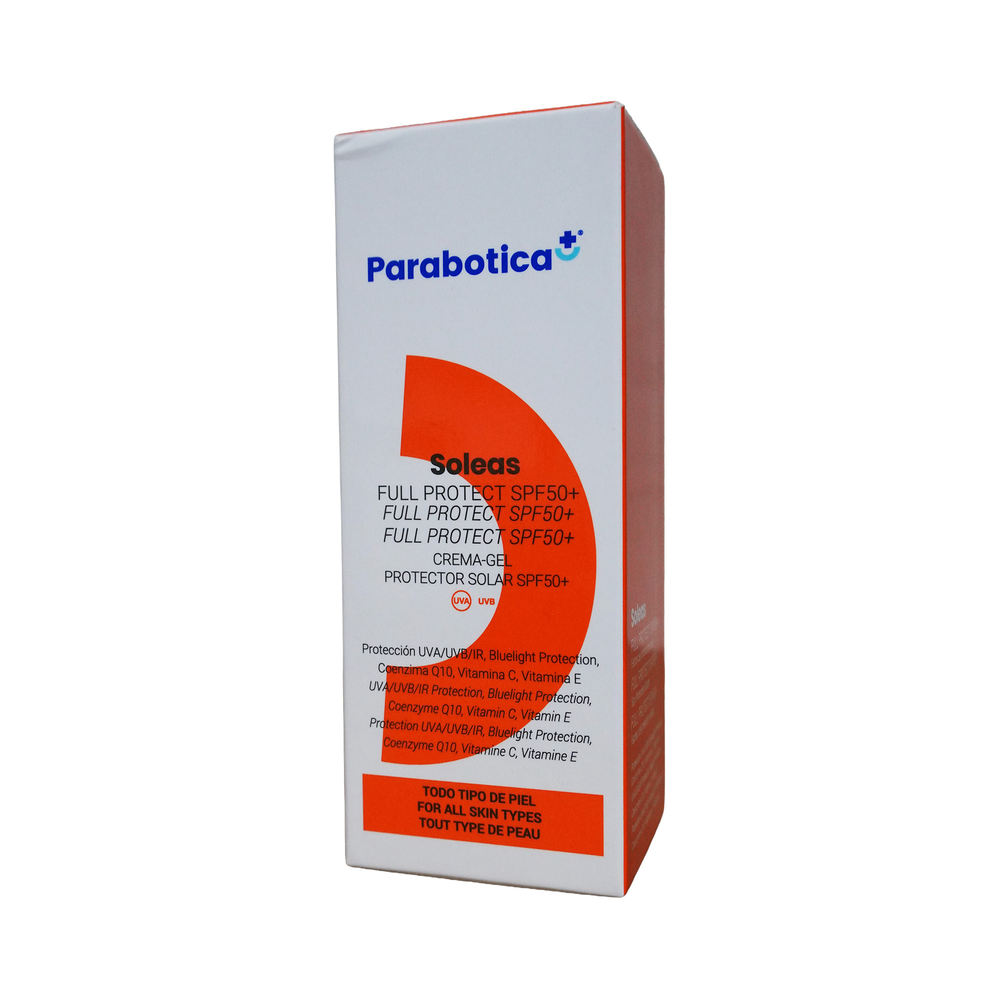 HD PARABOTICA SOLEAS FPS 50 +CREMA GEL C/COLOR